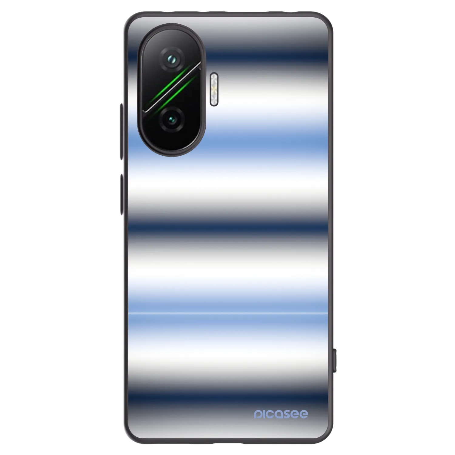 Picasee silikonový černý obal pro Xiaomi Poco F7 5G - Static Lines