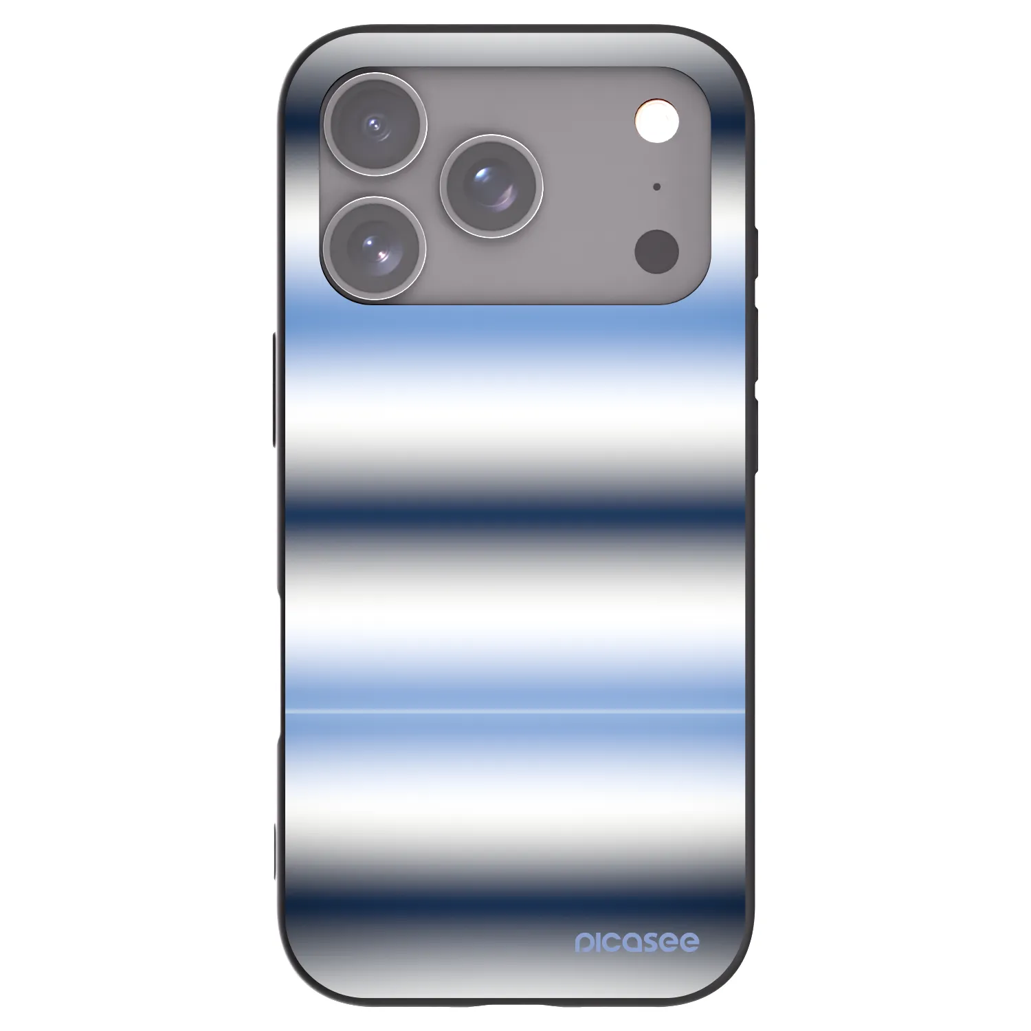 Picasee silikonový černý obal pro Apple iPhone 17 Pro - Static Lines