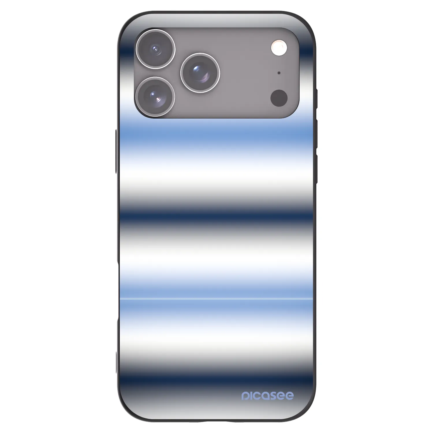 Picasee silikonový černý obal pro Apple iPhone 17 Pro Max - Static Lines