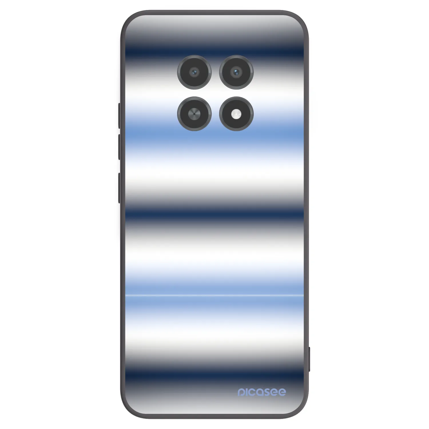 Picasee silikonový černý obal pro Realme 12X - Static Lines