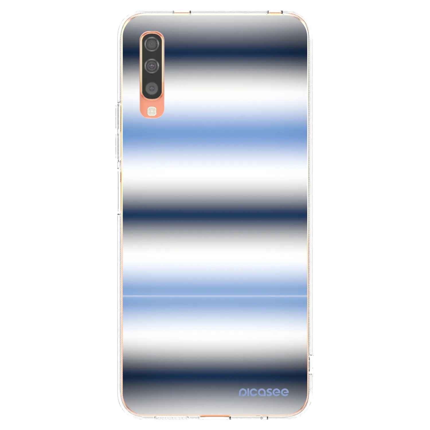 Picasee silikonový průhledný obal pro Samsung Galaxy A70 A705F - Static Lines