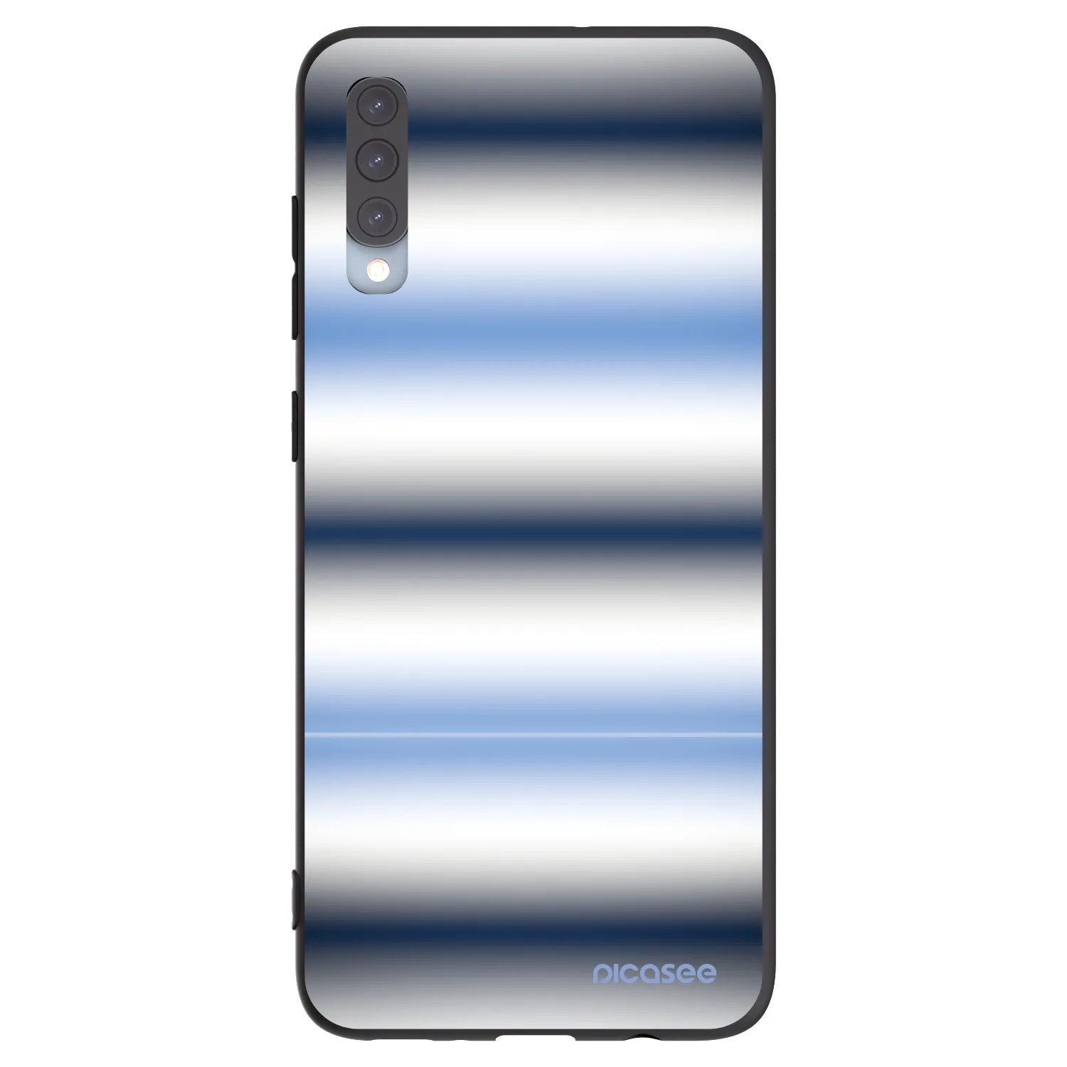 Picasee silikonový černý obal pro Samsung Galaxy A70 A705F - Static Lines