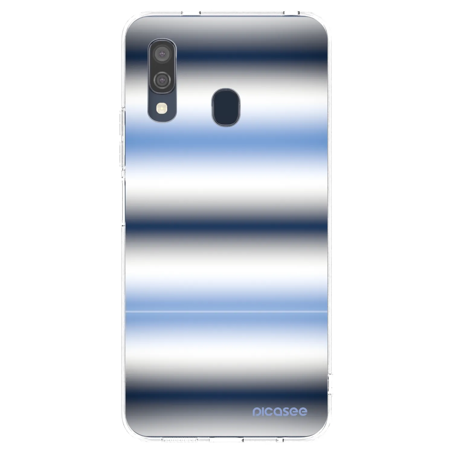 Picasee silikonový průhledný obal pro Samsung Galaxy A40 A405F - Static Lines