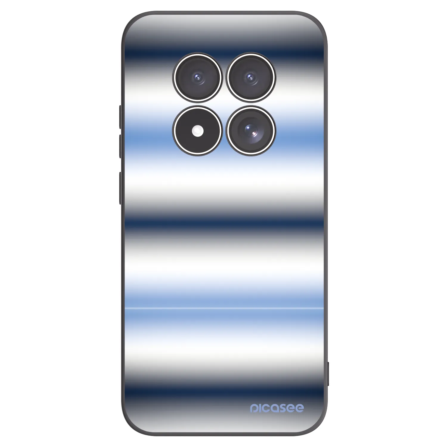 Picasee silikonový černý obal pro Xiaomi Redmi Note 15 Pro 4G - Static Lines