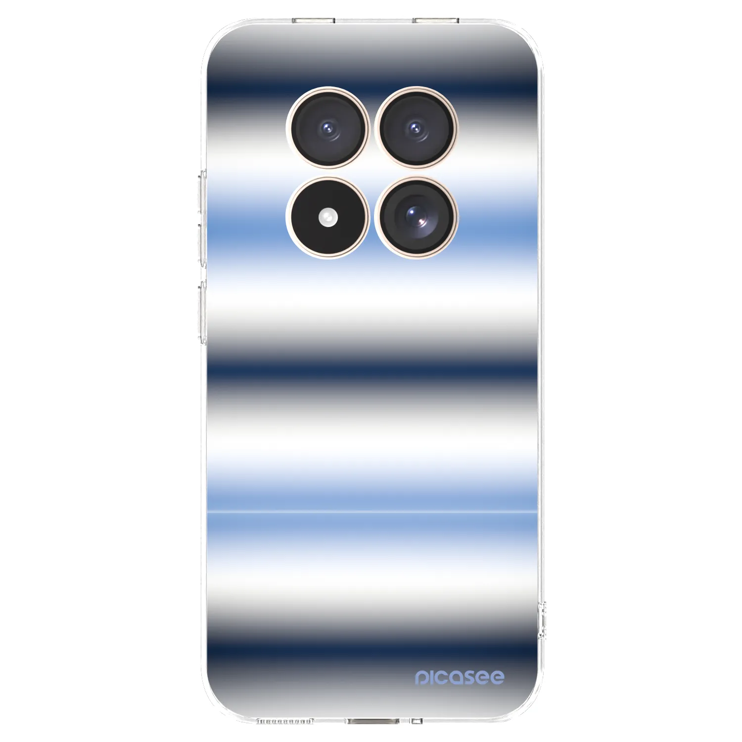 Picasee silikonový průhledný obal pro Xiaomi Redmi Note 15 Pro 4G - Static Lines