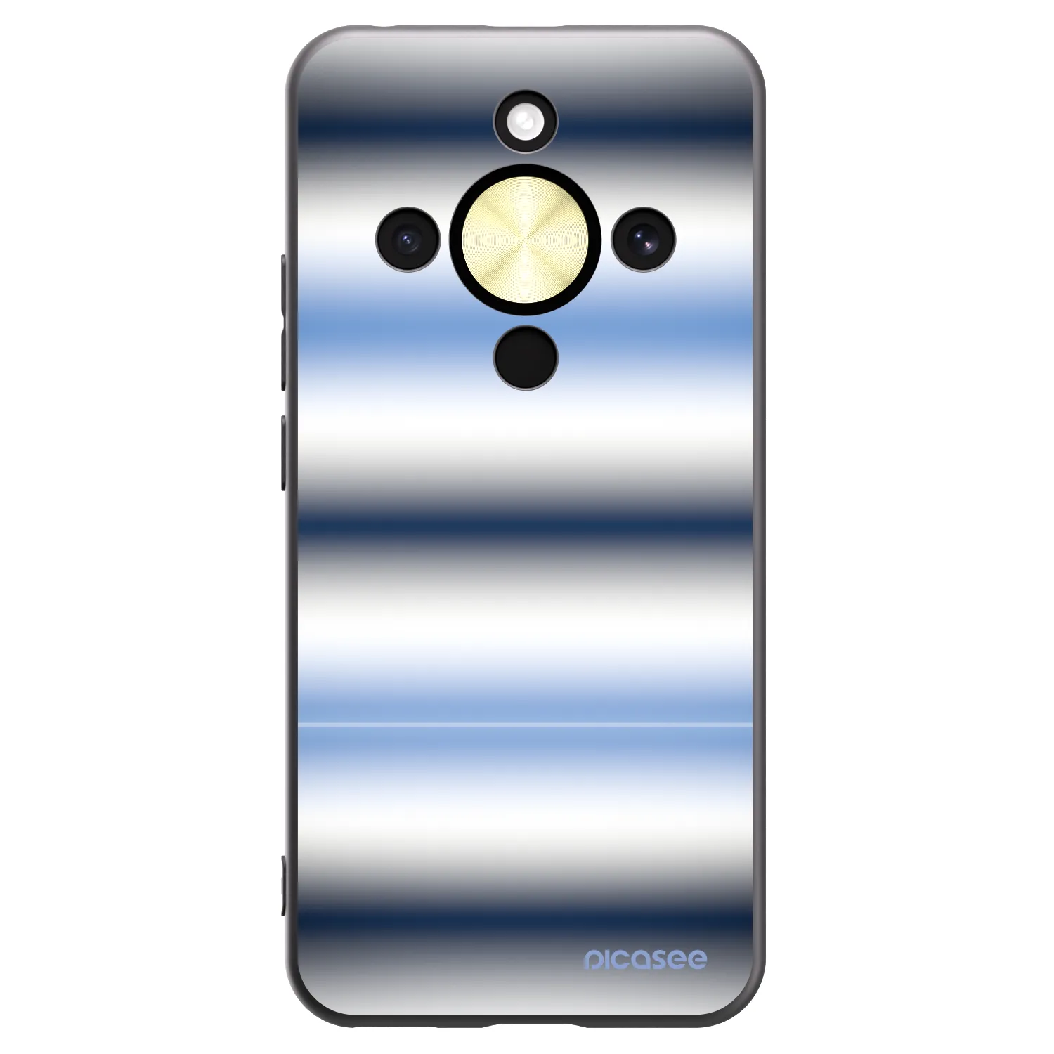 Picasee silikonový černý obal pro Honor Magic8 Lite 5G - Static Lines