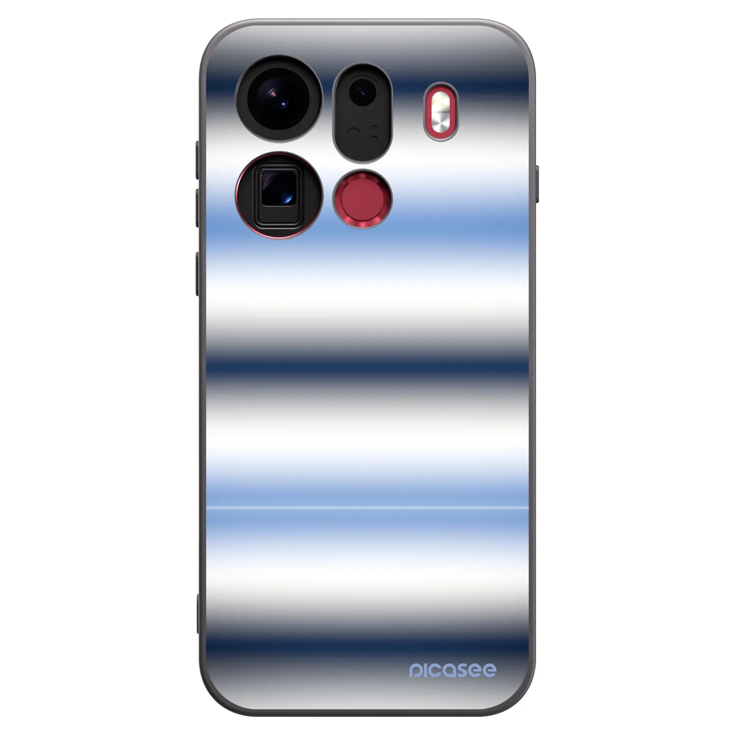 Picasee silikonový černý obal pro OPPO Find X9 Pro - Static Lines