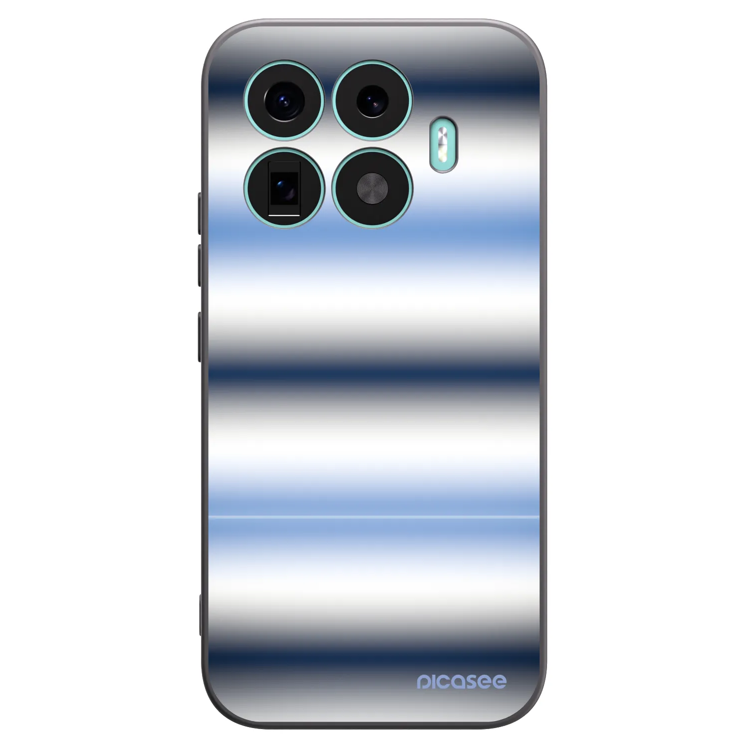 Picasee silikonový černý obal pro Xiaomi 17T - Static Lines