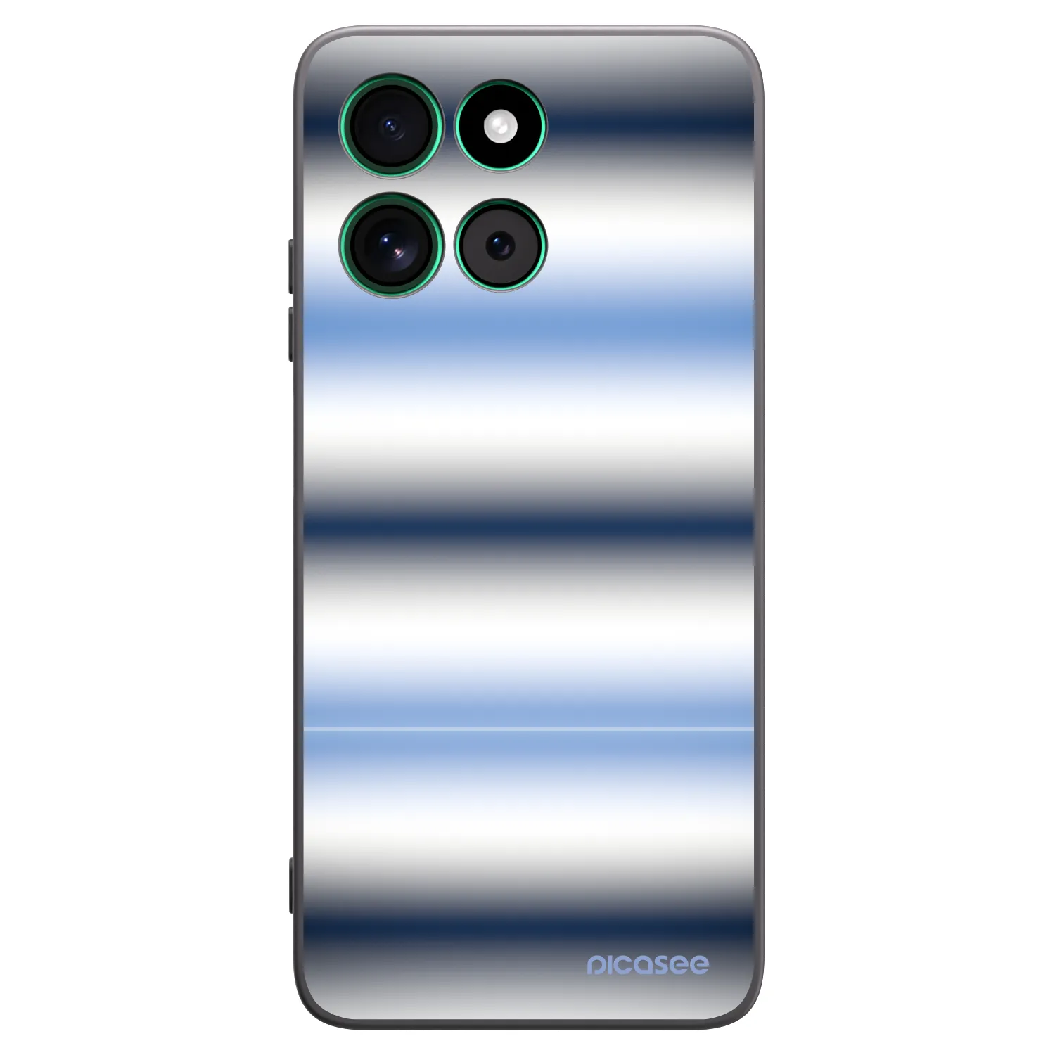Picasee silikonový černý obal pro Motorola Moto G57 Power - Static Lines