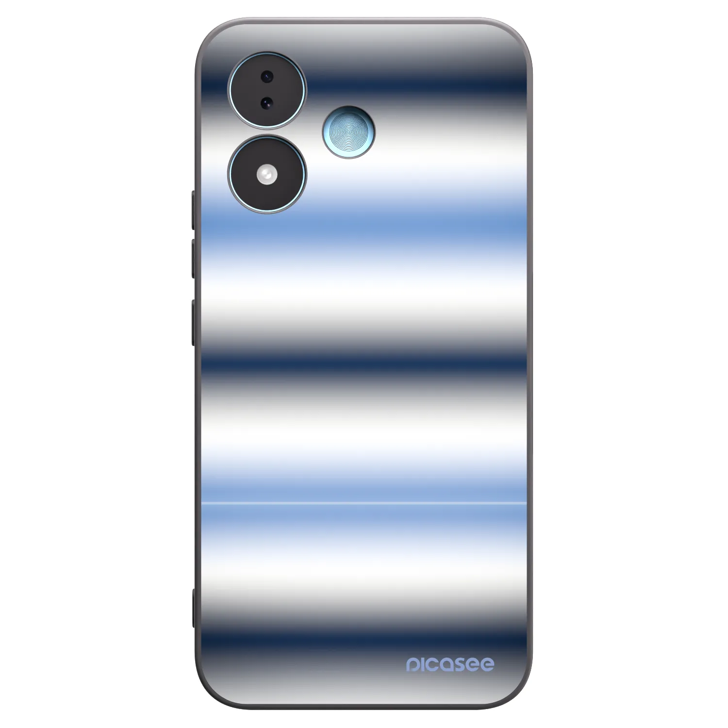 Picasee silikonový černý obal pro Xiaomi Redmi Note 17 5G - Static Lines