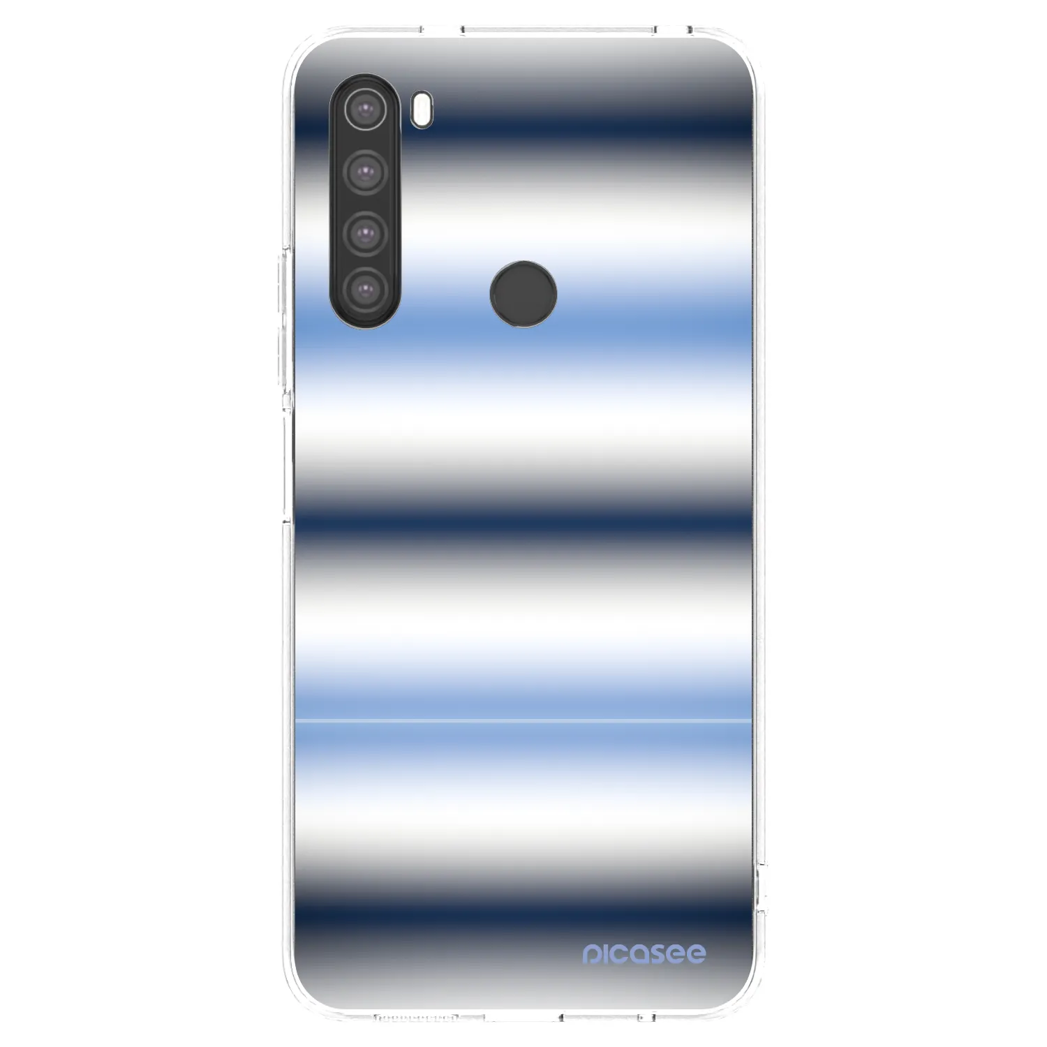 Picasee silikonový průhledný obal pro Xiaomi Redmi Note 8 - Static Lines