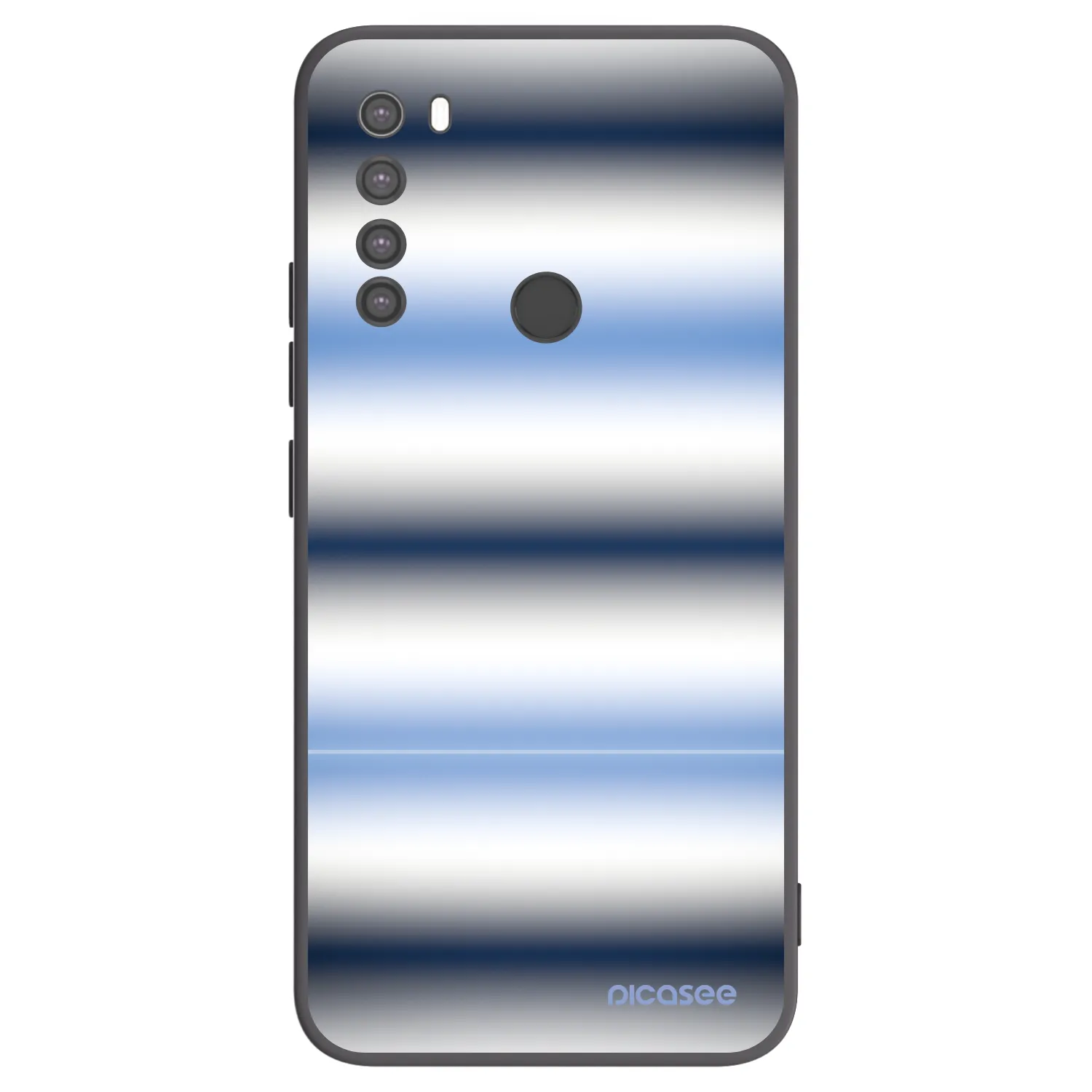 Picasee silikonový černý obal pro Xiaomi Redmi Note 8 - Static Lines