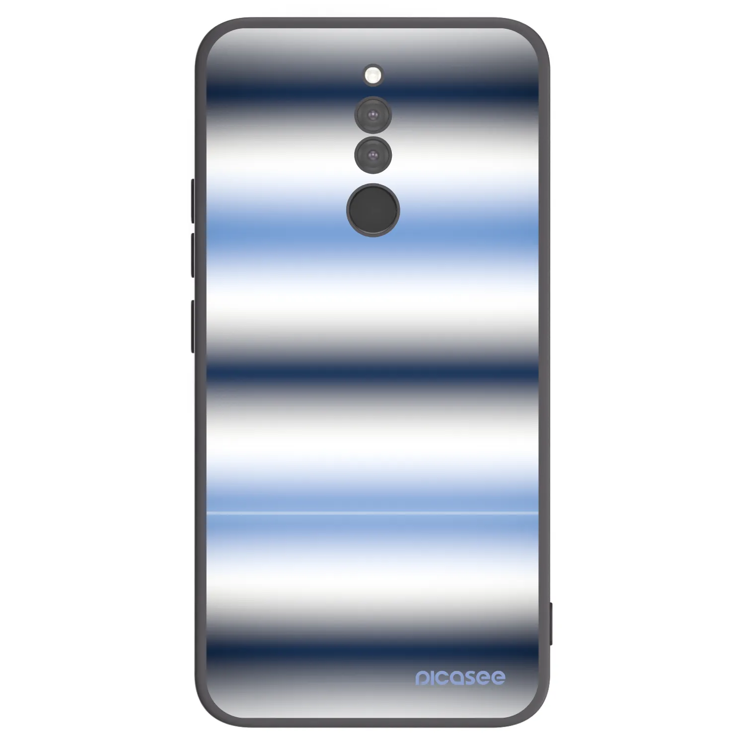 Picasee silikonový černý obal pro Xiaomi Redmi 8 - Static Lines
