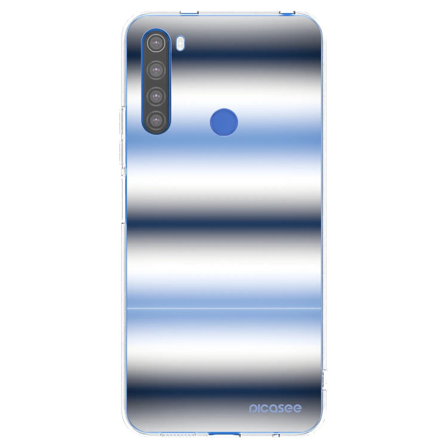 Picasee silikonový průhledný obal pro Xiaomi Redmi Note 8T - Static Lines