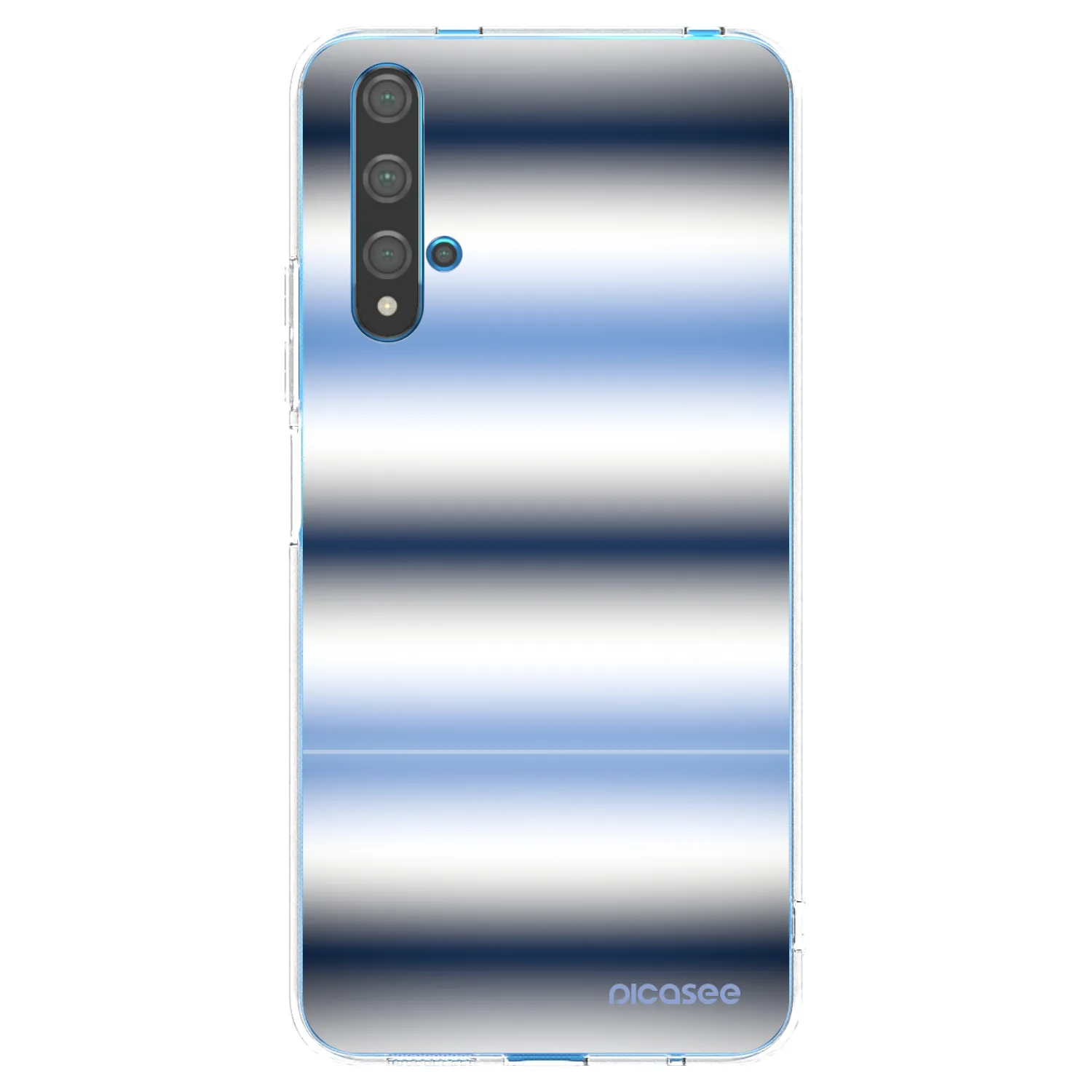 Picasee silikonový průhledný obal pro Huawei Nova 5T - Static Lines