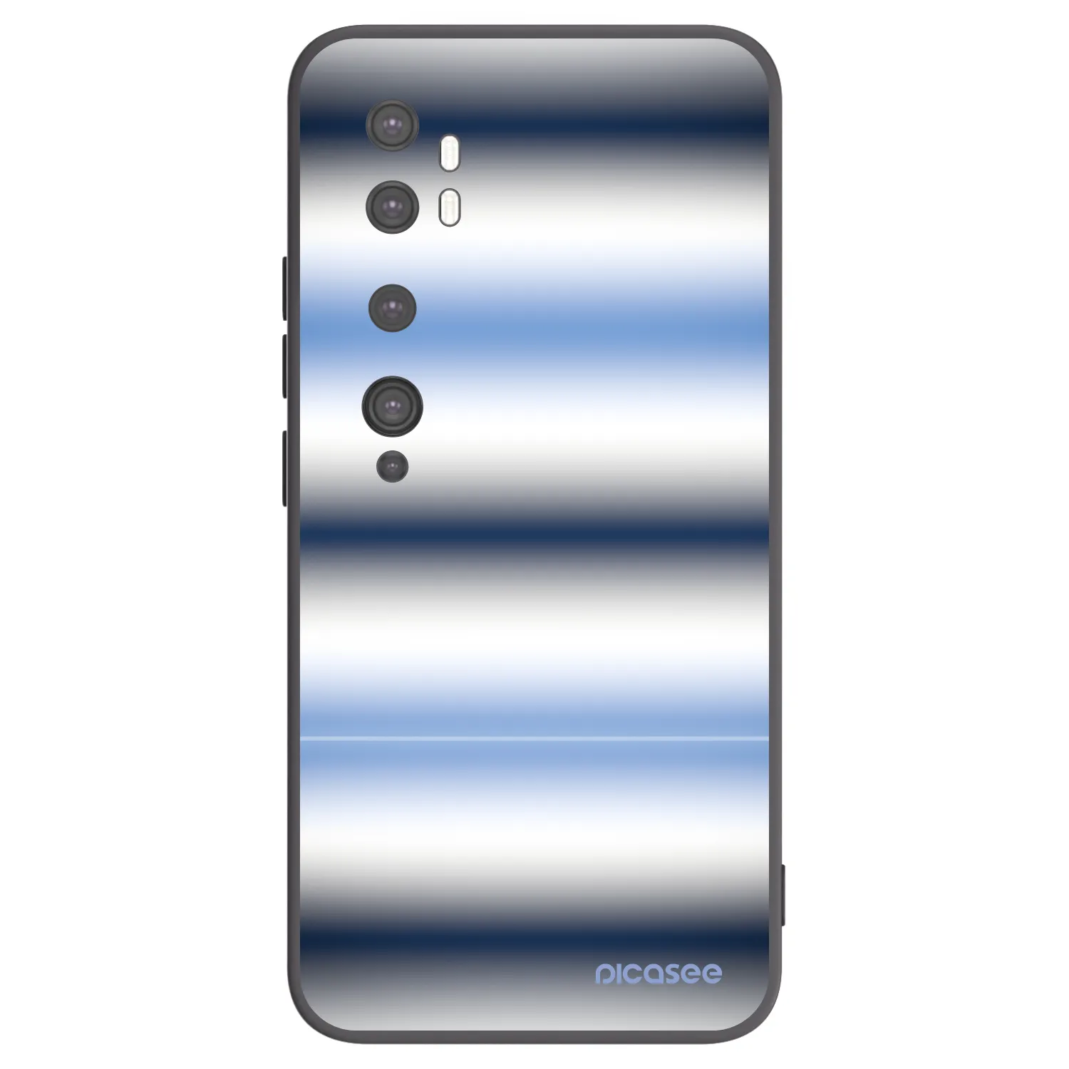 Picasee silikonový černý obal pro Xiaomi Mi Note 10 (Pro) - Static Lines