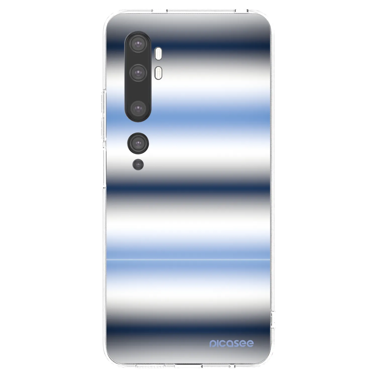 Picasee silikonový průhledný obal pro Xiaomi Mi Note 10 (Pro) - Static Lines