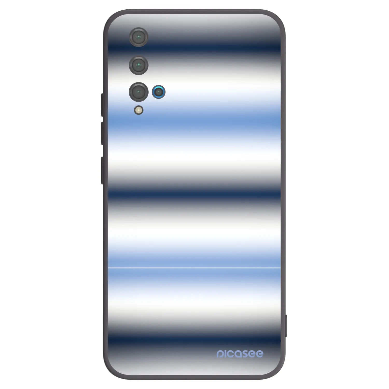 Picasee silikonový černý obal pro Huawei Nova 5T - Static Lines