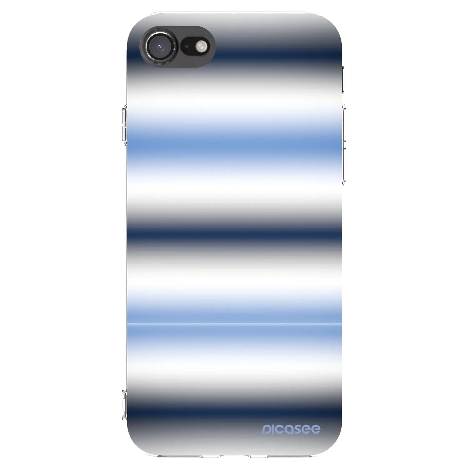 Picasee silikonový průhledný obal pro Apple iPhone SE 2020 - Static Lines