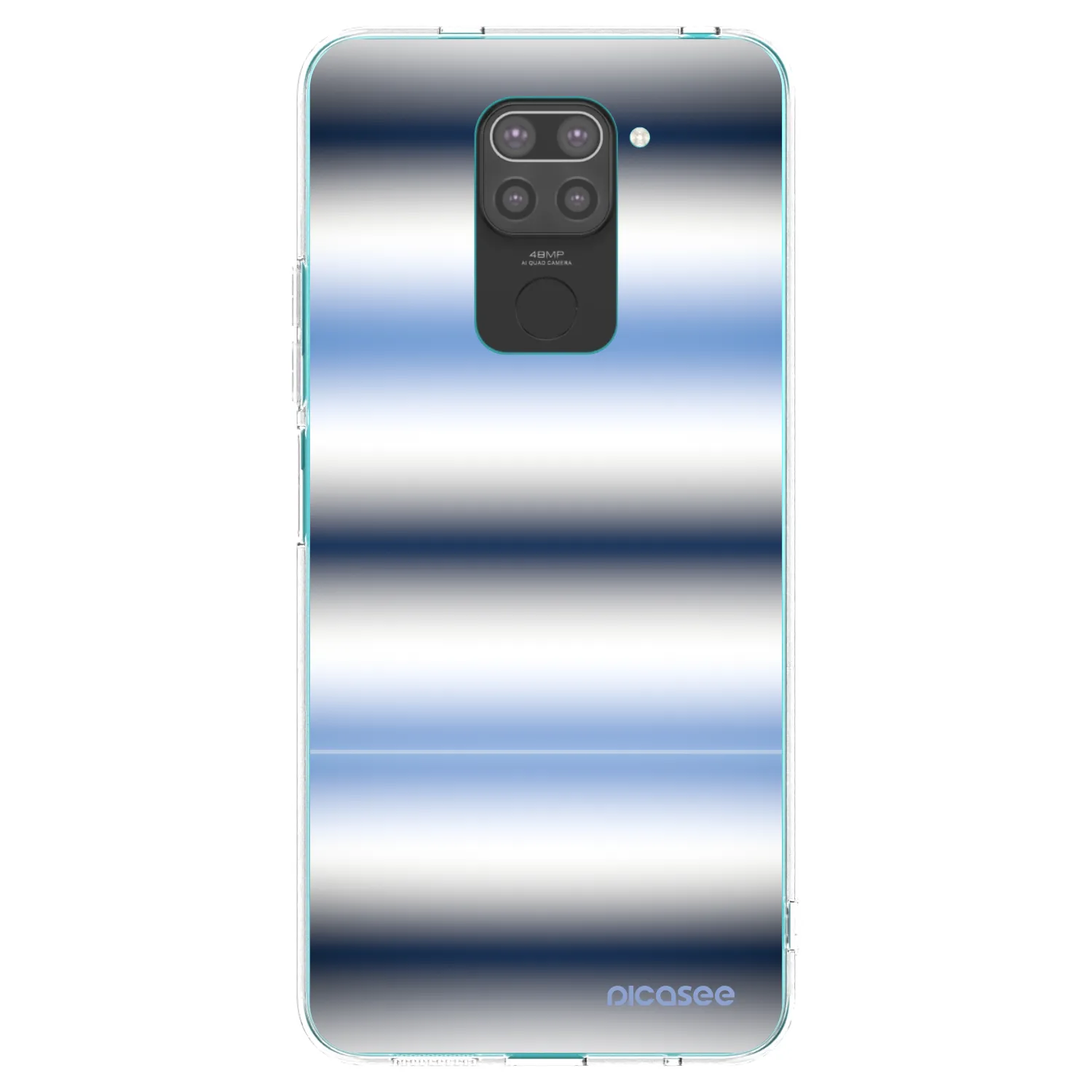 Picasee silikonový černý obal pro Xiaomi Redmi Note 9 - Static Lines