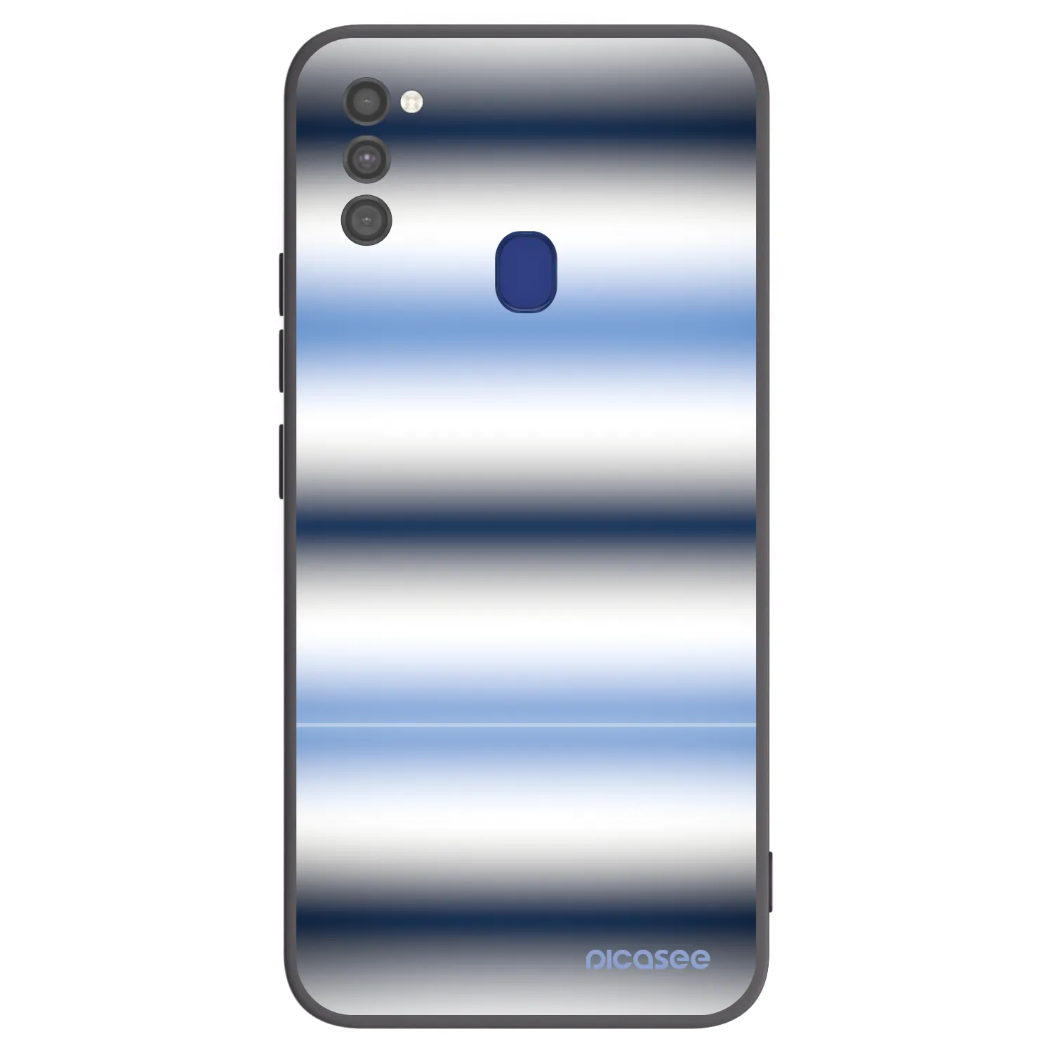 Picasee silikonový černý obal pro Samsung Galaxy M21 M215F - Static Lines