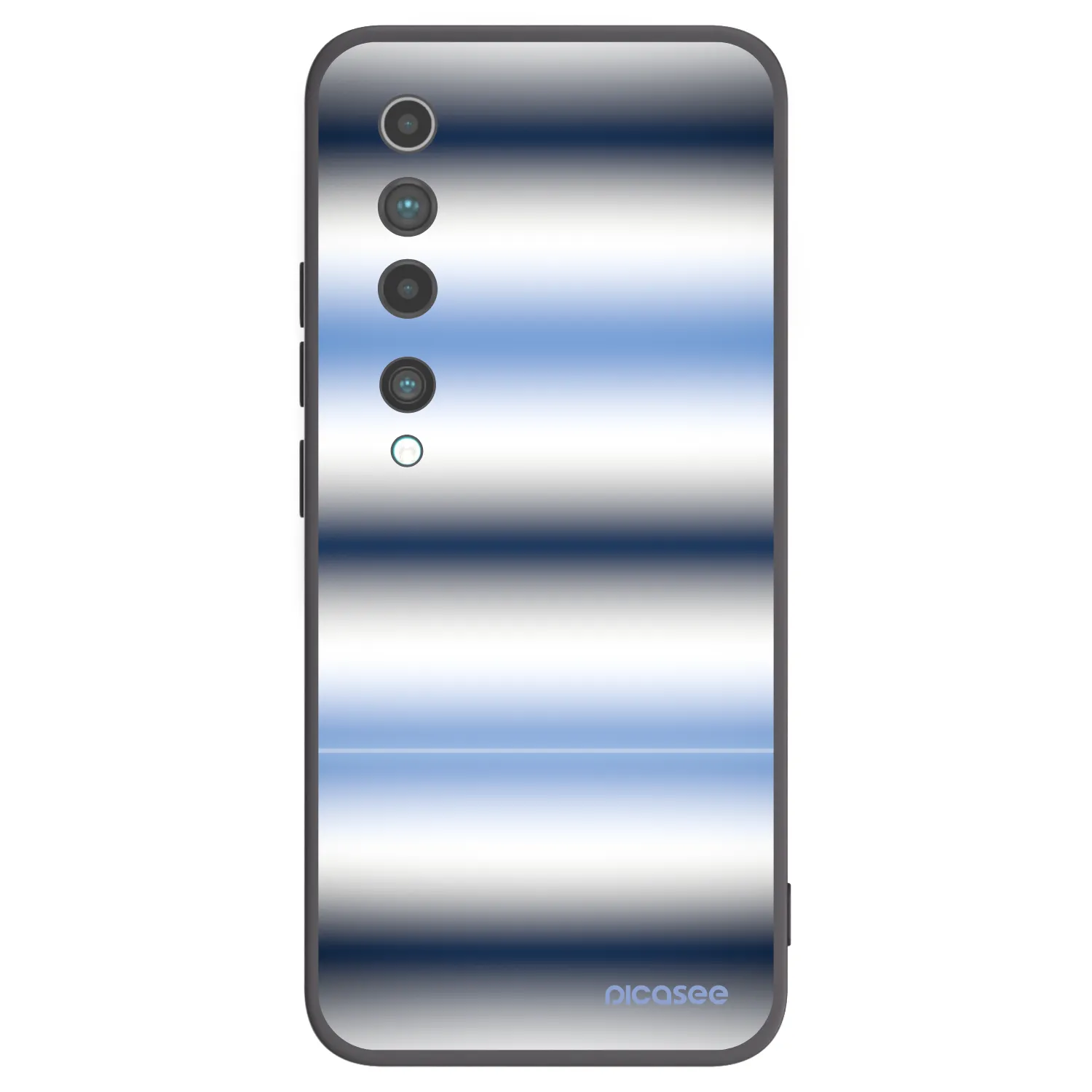 Picasee silikonový černý obal pro Xiaomi Mi 10 - Static Lines