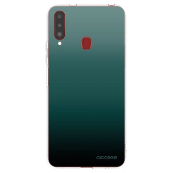 Picasee silikonový průhledný obal pro Samsung Galaxy A20s - Verdant Fade