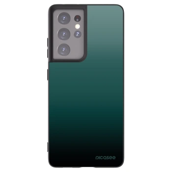 Picasee silikonový černý obal pro Samsung Galaxy S21 Ultra 5G G998B - Verdant Fade
