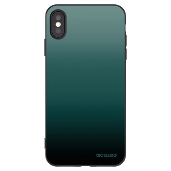 Picasee silikonový černý obal pro Apple iPhone XS Max - Verdant Fade