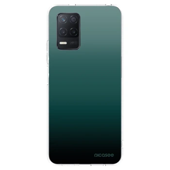 Picasee silikonový průhledný obal pro Realme 8 5G - Verdant Fade