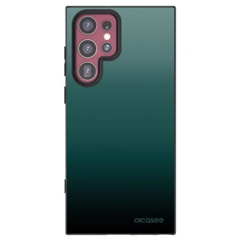 Picasee silikonový černý obal pro Samsung Galaxy S22 Ultra 5G - Verdant Fade