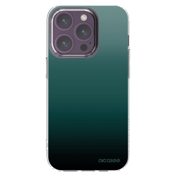 Picasee silikonový průhledný obal pro Apple iPhone 14 Pro - Verdant Fade