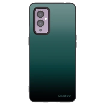 Picasee silikonový černý obal pro OnePlus 9 - Verdant Fade