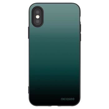 Picasee silikonový černý obal pro Apple iPhone X/XS - Verdant Fade