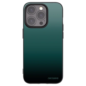 Picasee silikonový černý obal pro Apple iPhone 15 Pro - Verdant Fade