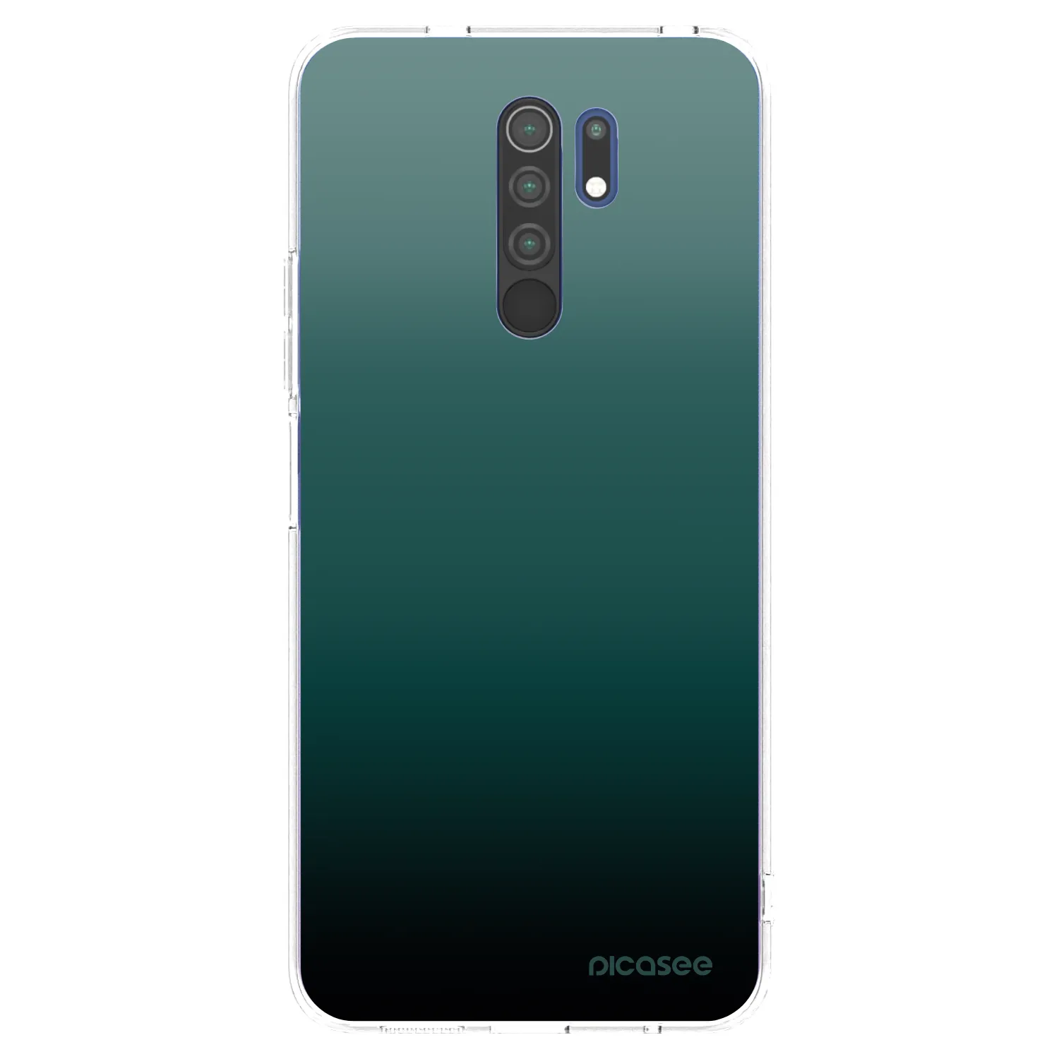 Picasee silikonový průhledný obal pro Xiaomi Redmi 9 - Verdant Fade