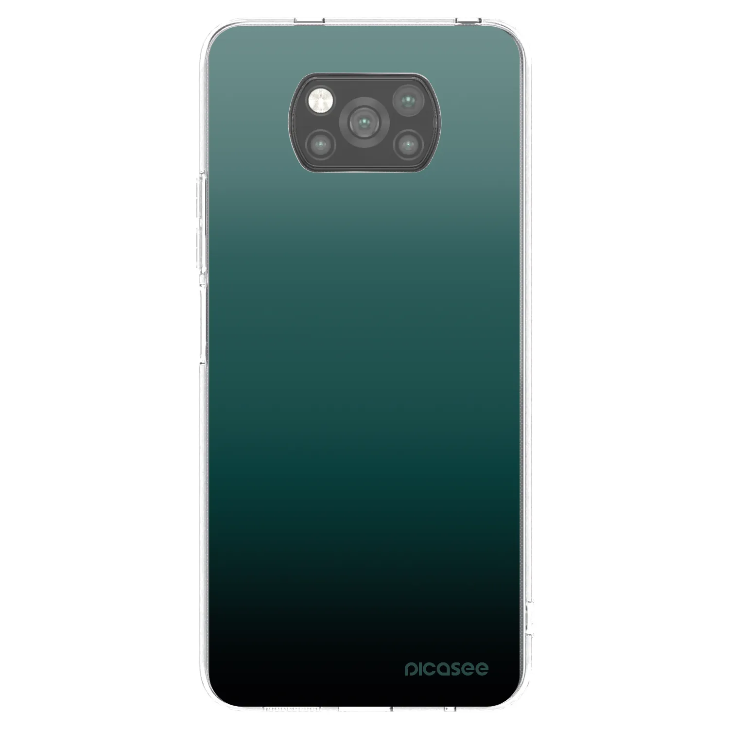 Picasee silikonový černý obal pro Xiaomi Poco X3 - Verdant Fade