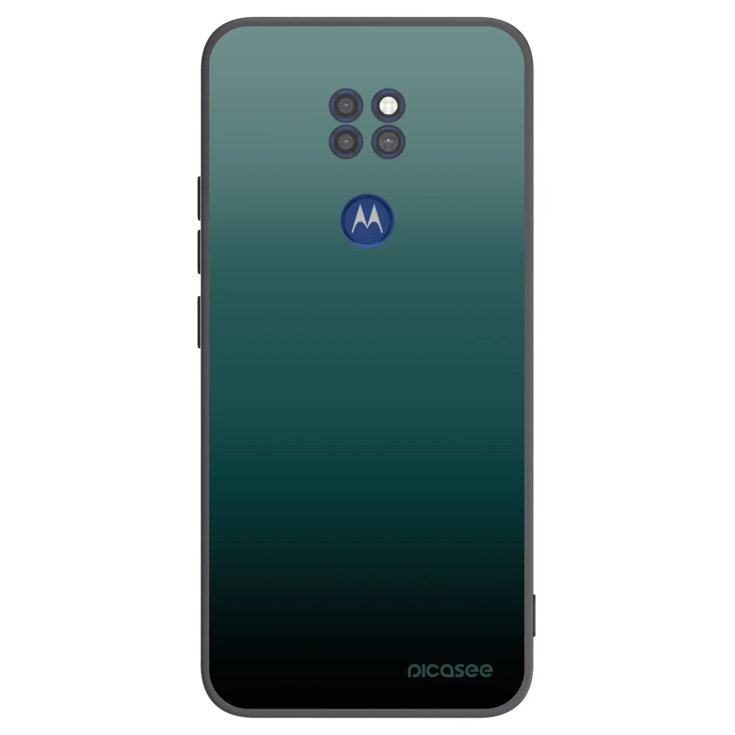 Picasee silikonový černý obal pro Motorola Moto G9 Play - Verdant Fade