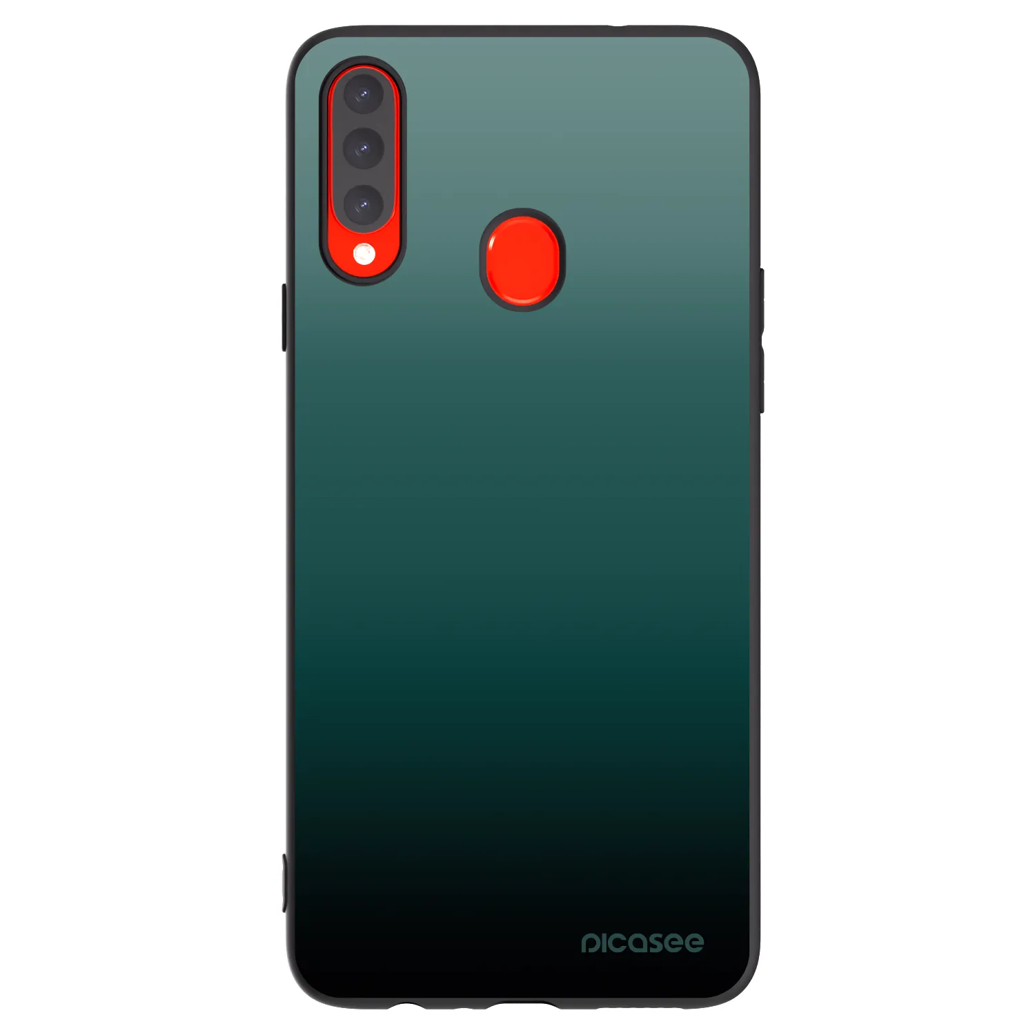 Picasee silikonový černý obal pro Samsung Galaxy A20s - Verdant Fade