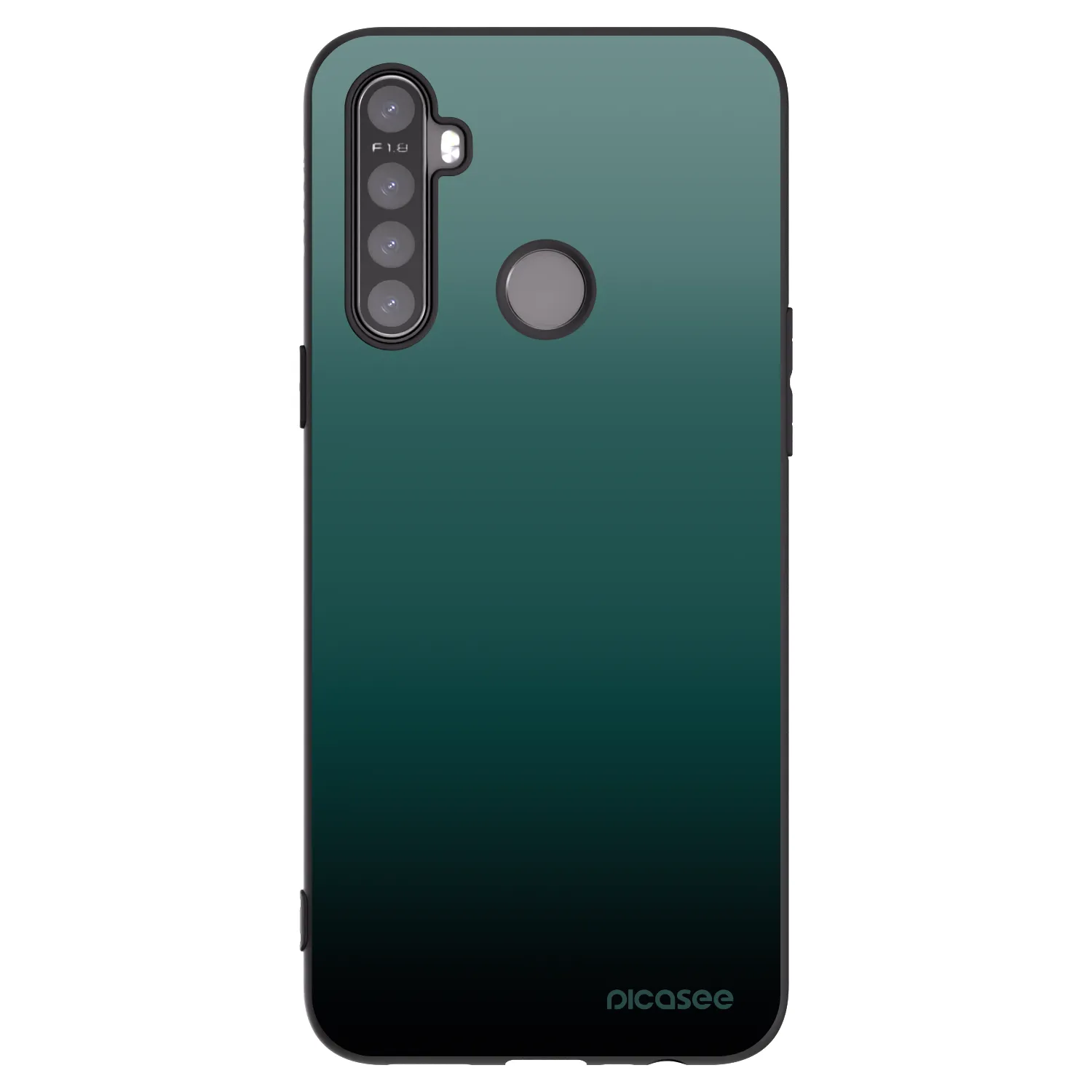 Picasee silikonový černý obal pro Realme 6i - Verdant Fade