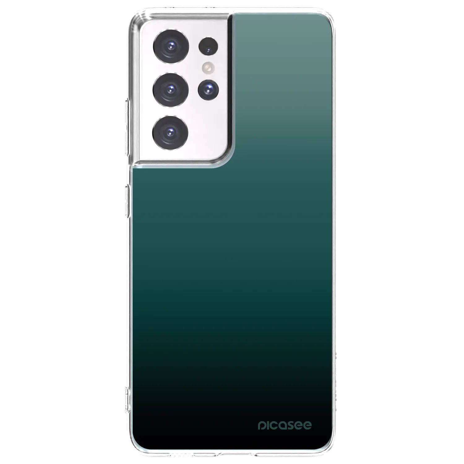 Picasee silikonový průhledný obal pro Samsung Galaxy S21 Ultra 5G G998B - Verdant Fade