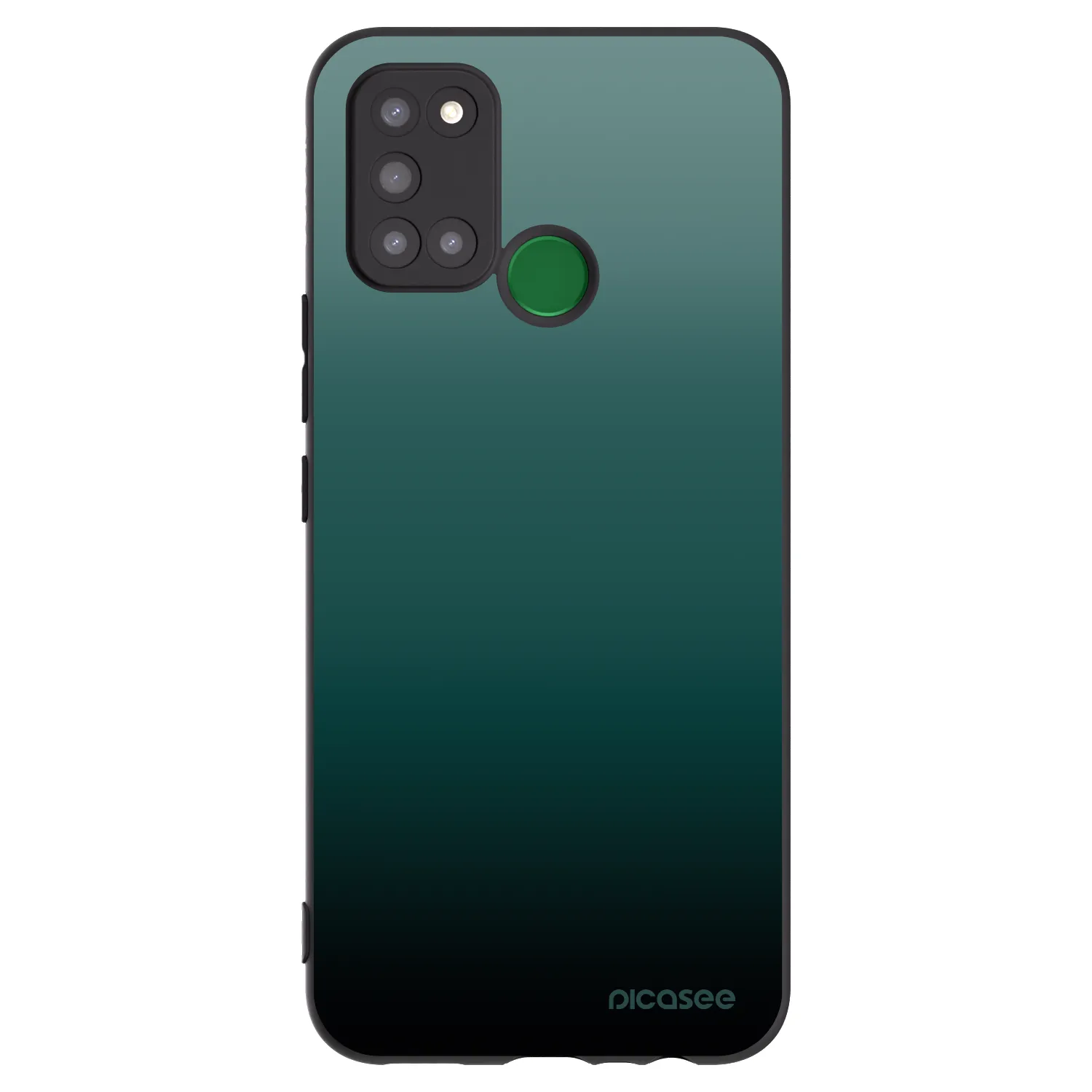 Picasee silikonový černý obal pro Realme 7i - Verdant Fade