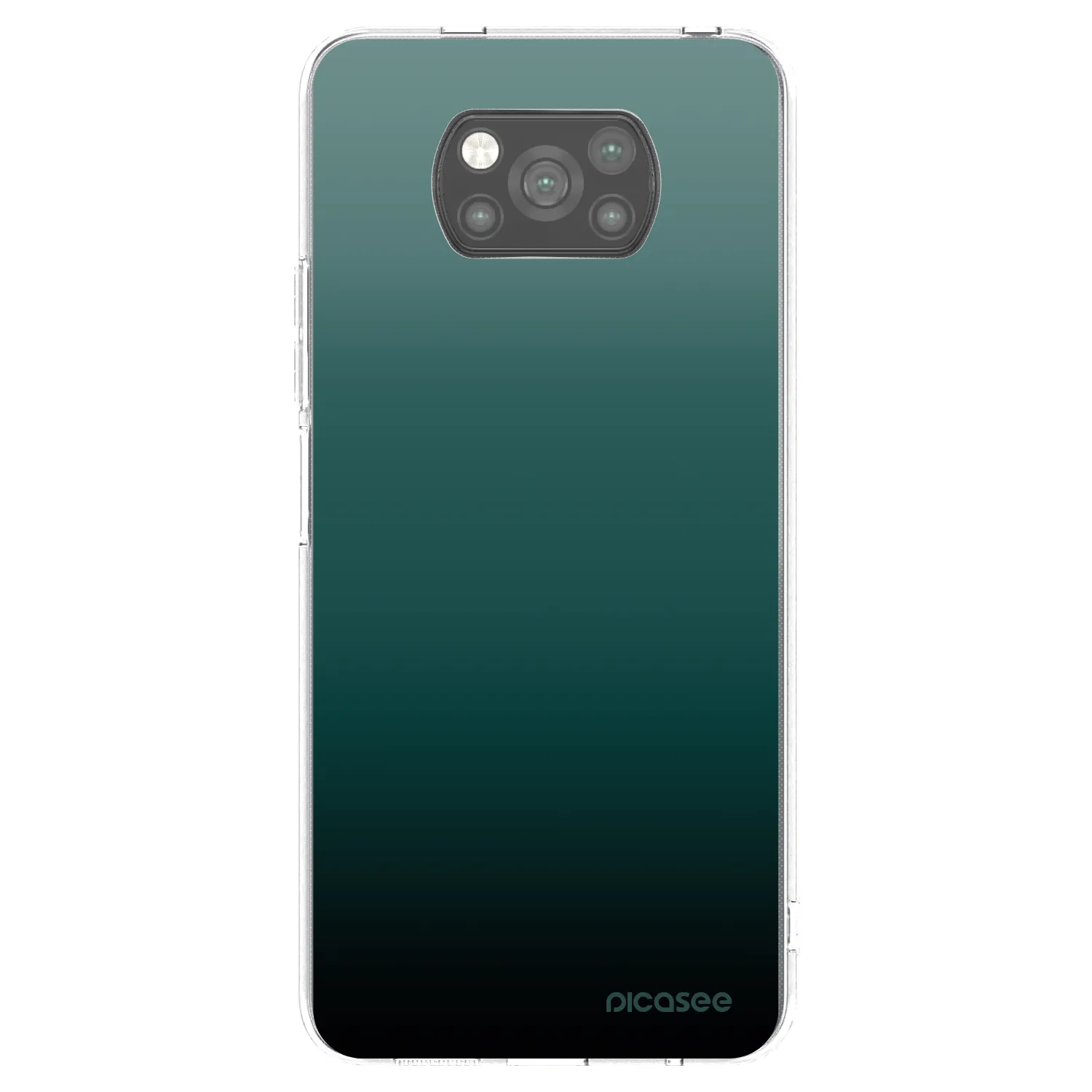 Picasee silikonový černý obal pro Xiaomi Poco X3 Pro - Verdant Fade