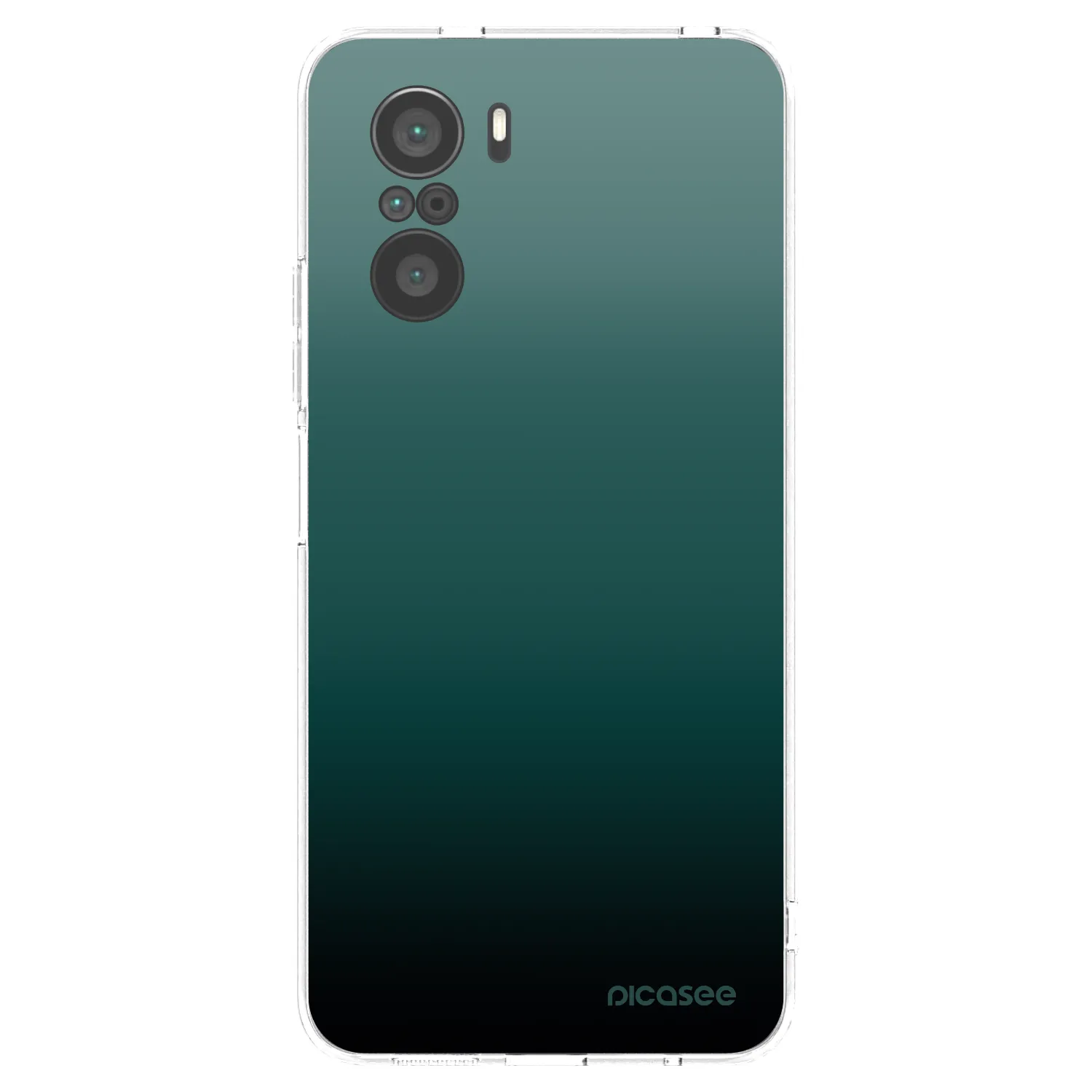 Picasee silikonový průhledný obal pro Xiaomi Poco F3 - Verdant Fade