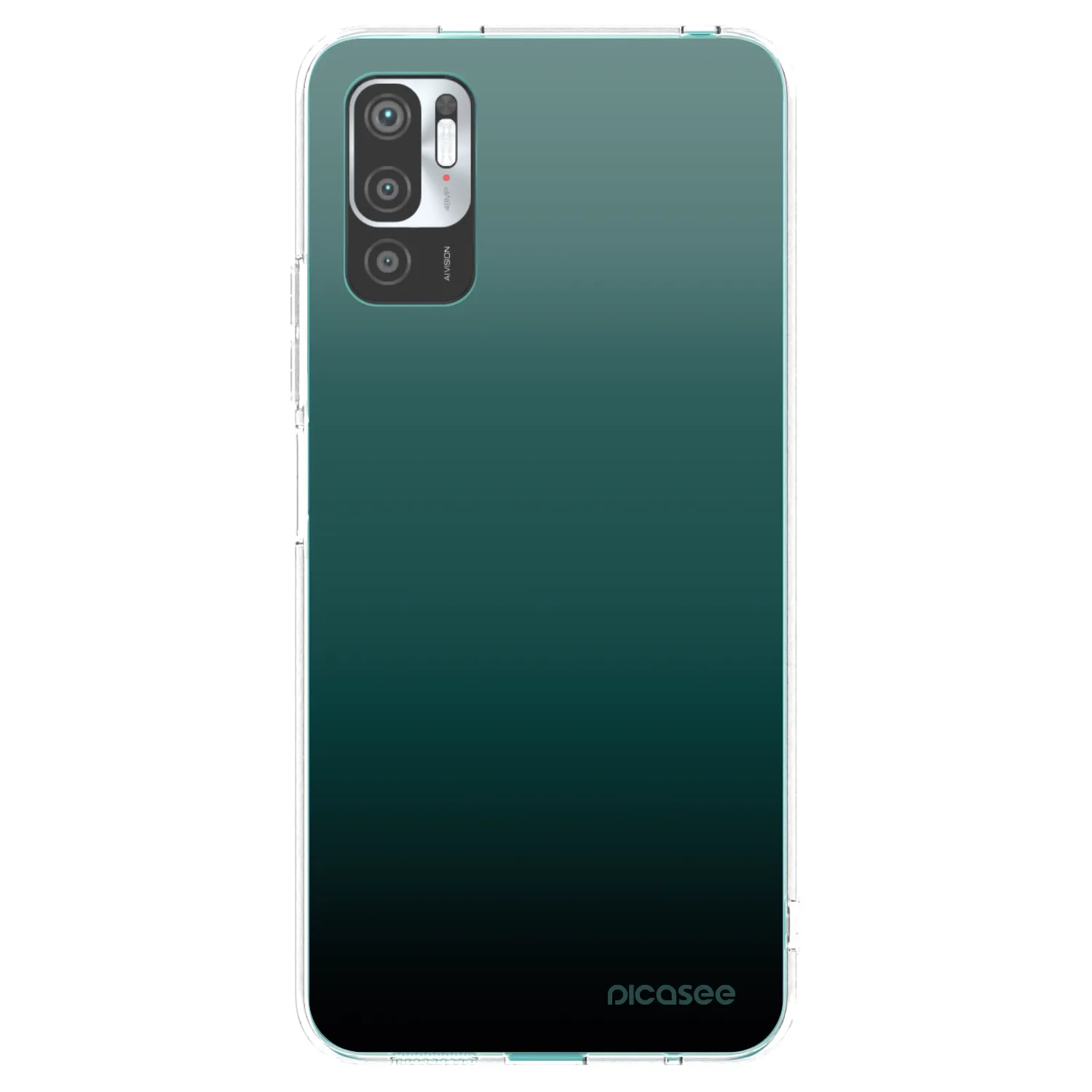 Picasee silikonový průhledný obal pro Xiaomi Redmi Note 10 5G - Verdant Fade