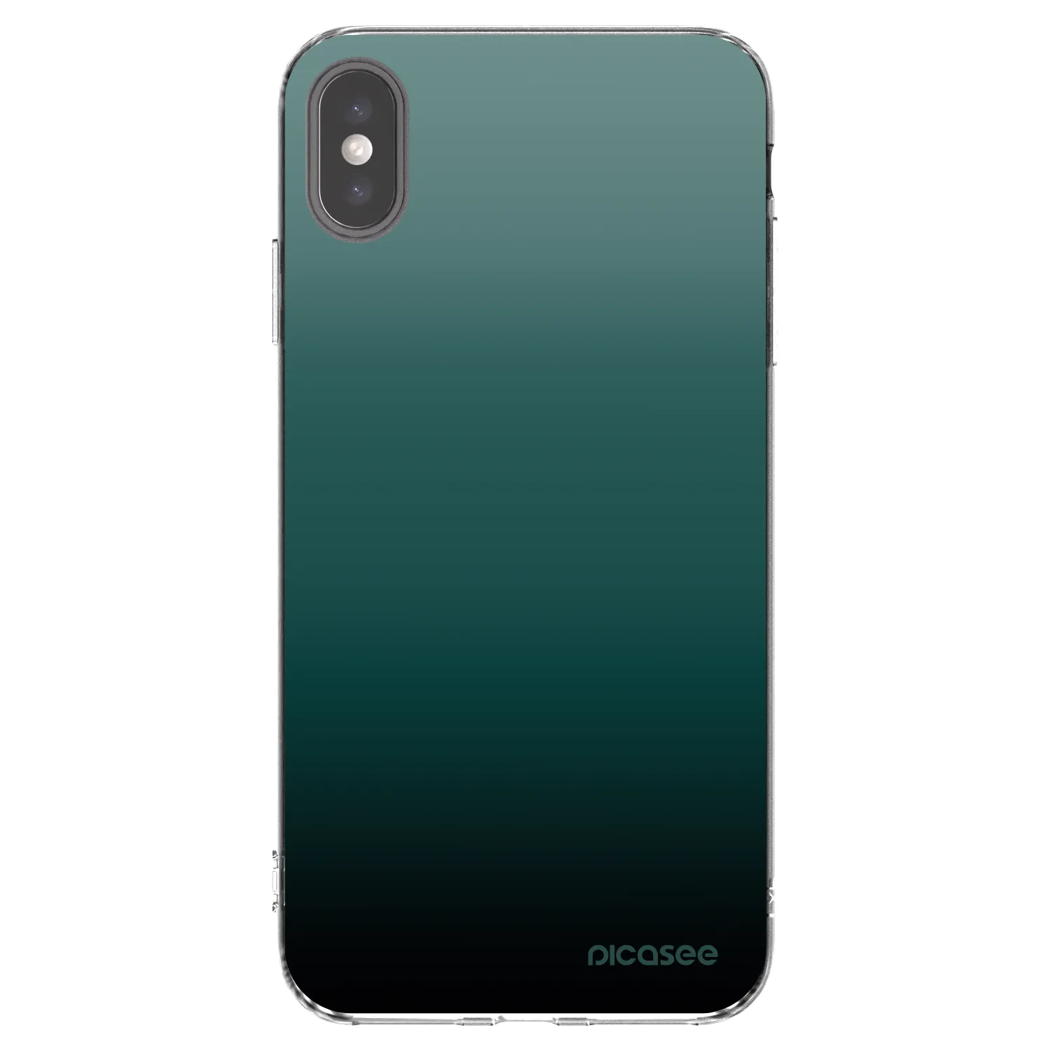 Picasee silikonový průhledný obal pro Apple iPhone XS Max - Verdant Fade