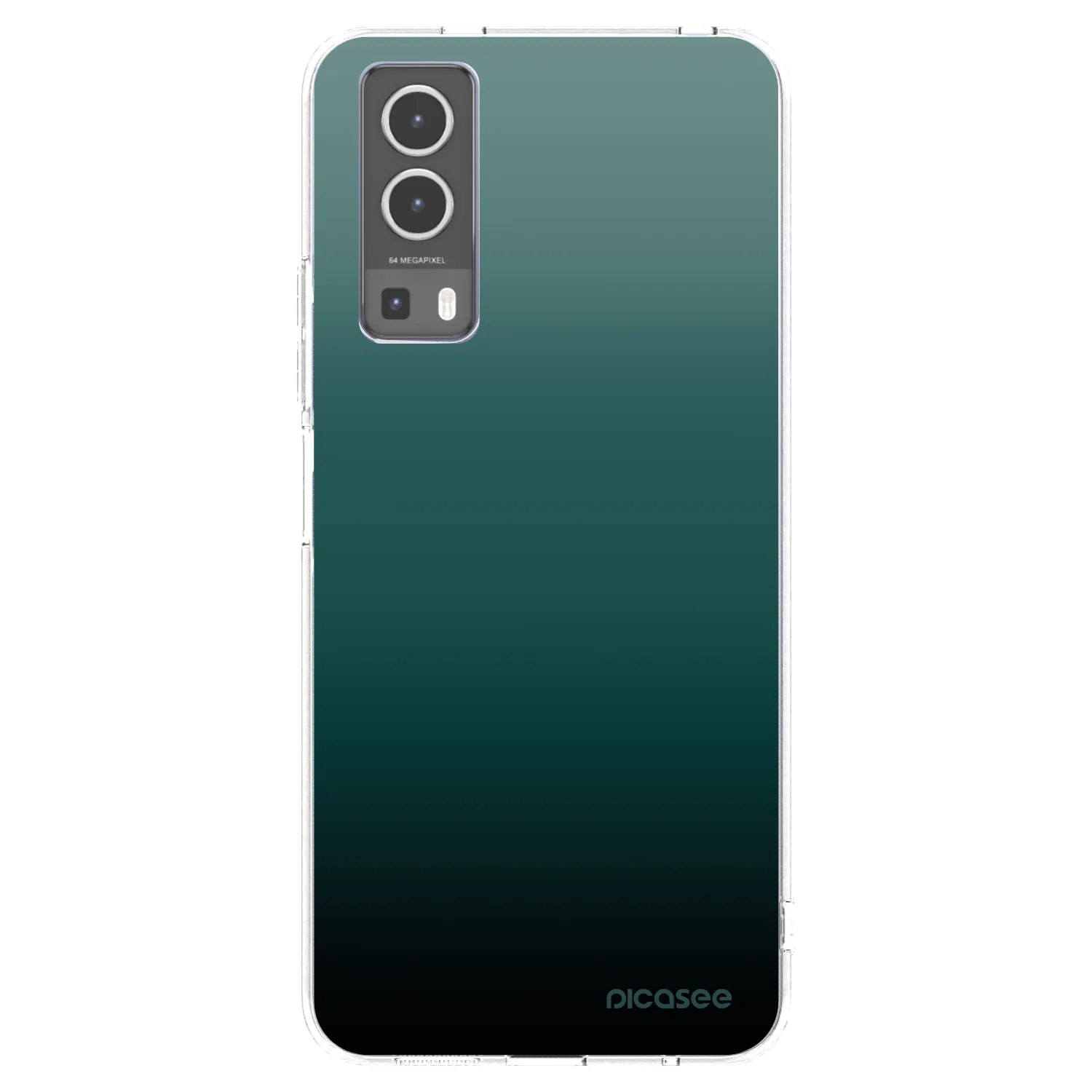 Picasee silikonový průhledný obal pro Vivo Y72 5G - Verdant Fade