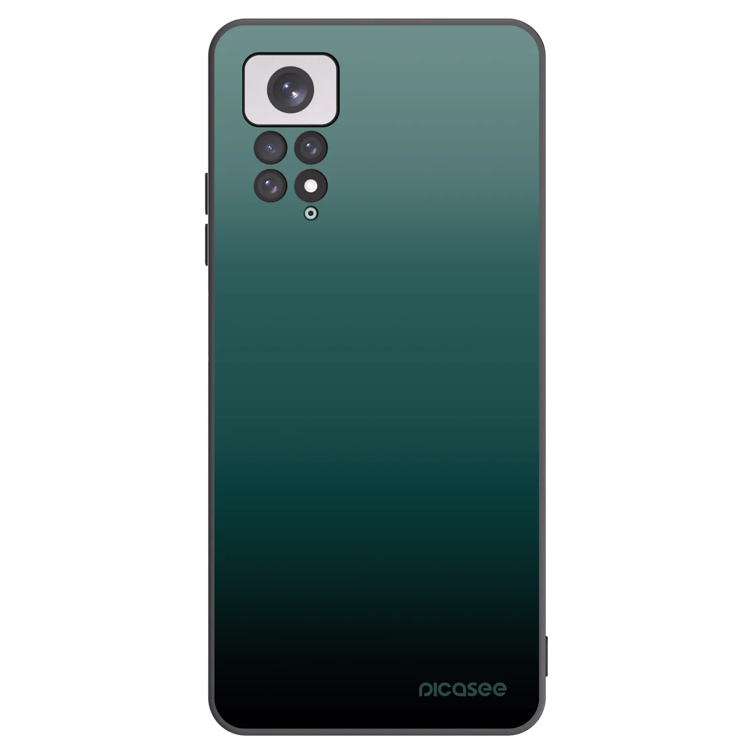Picasee silikonový černý obal pro Xiaomi Redmi Note 11 - Verdant Fade
