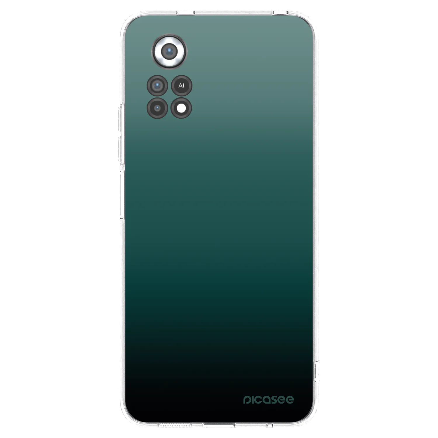 Picasee silikonový průhledný obal pro Xiaomi Poco X4 Pro 5G - Verdant Fade