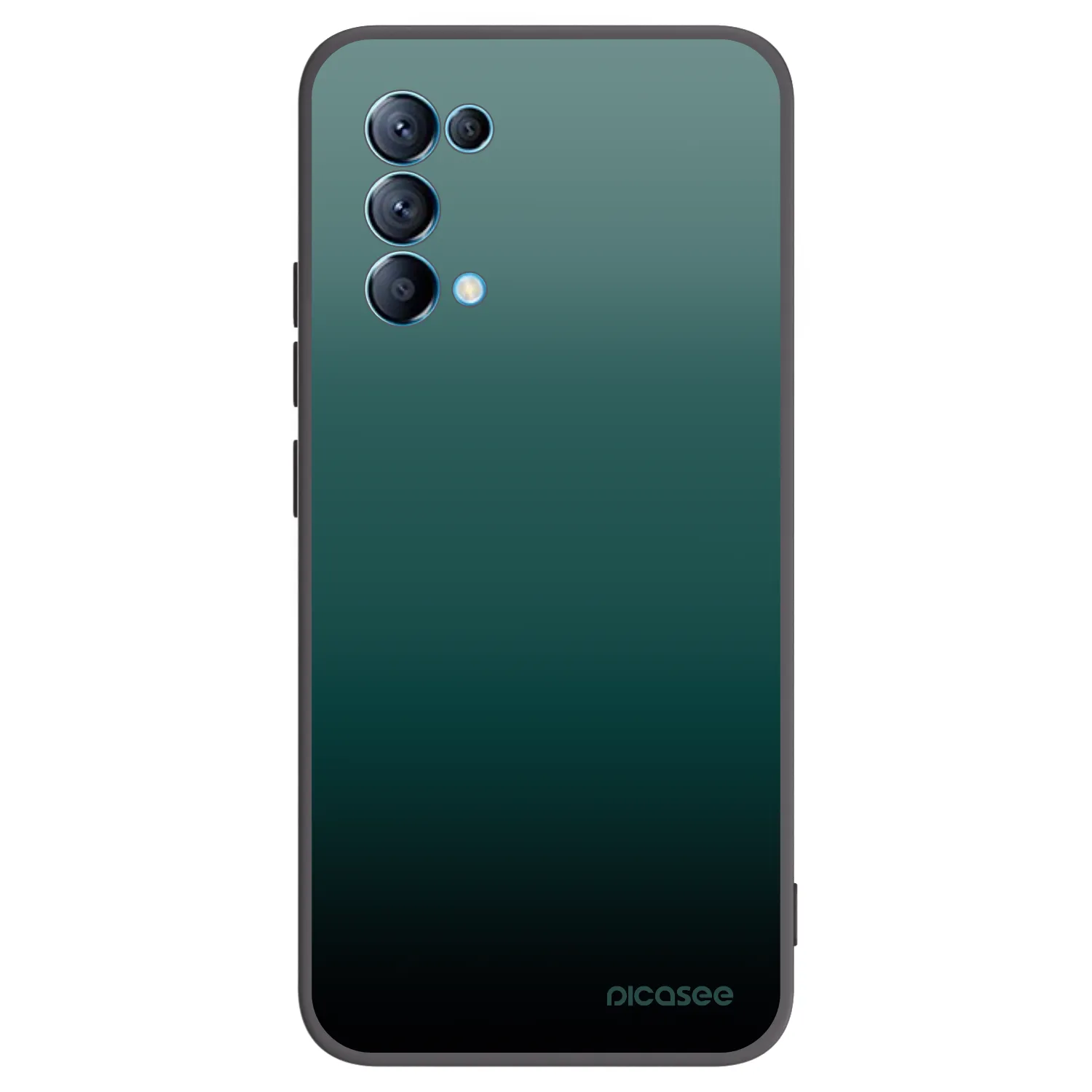 Picasee silikonový černý obal pro OPPO A16s - Verdant Fade